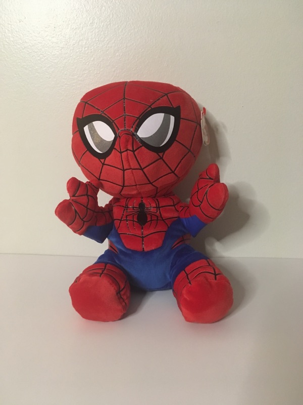 TY Beanie Buddy Marvel Spiderman Plush UPC #008421450077