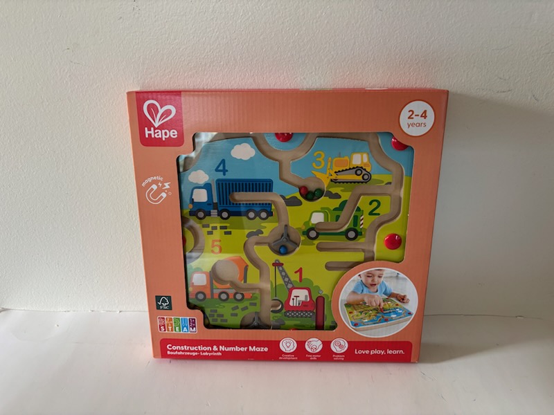 Hape Construction & Number Maze UPC #6943478029705