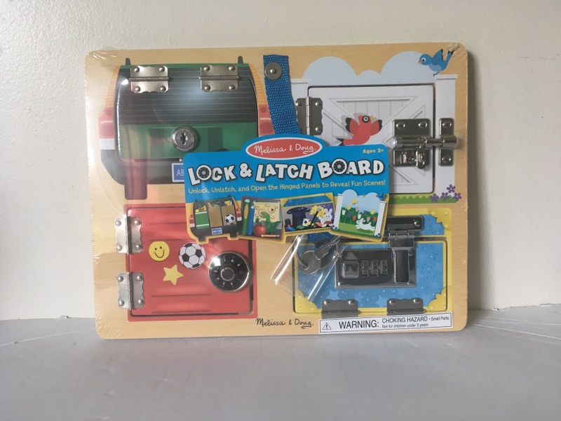 Melissa & Doug Lock & Latch Board UPC #000772095402