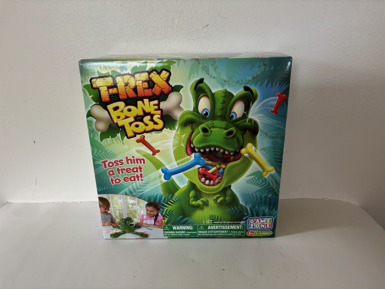 Epoch Game Zone T-Rex Bone Toss Game UPC #020373251649