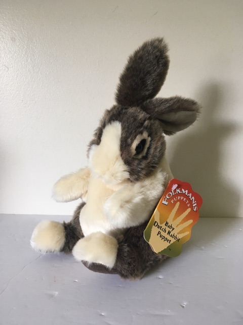 Folkmanis Baby Dutch Rabbit Puppet UPC #638348025715