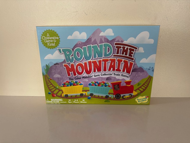 Peaceable Kingdom Round the Mountain Train Game UPC #197640494419