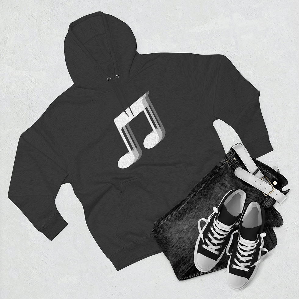 Thumbnail: Unisex Hoodie - Musical Note + The Power of Le Lo Lai (White Logo)