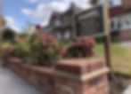 new brick wall in front garden