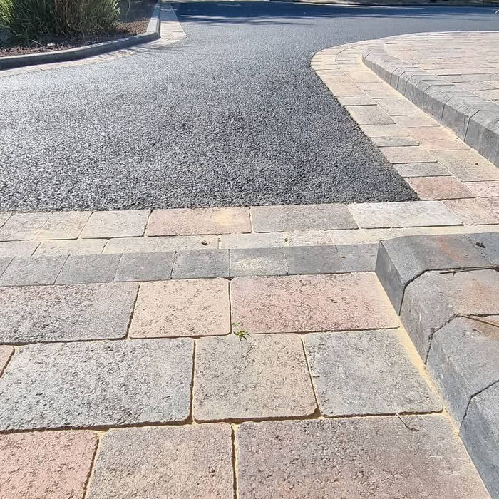 Tarmac driveway with block paving edging in Walsall, West Midlands