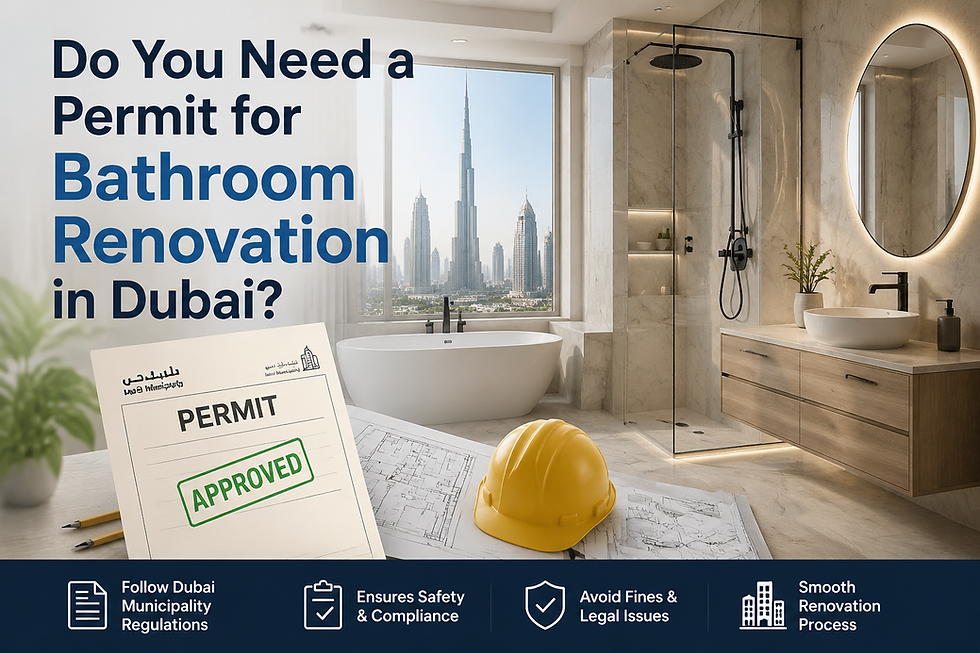 Do You Need a Permit for Bathroom Renovation in Dubai? (NOC Guide)