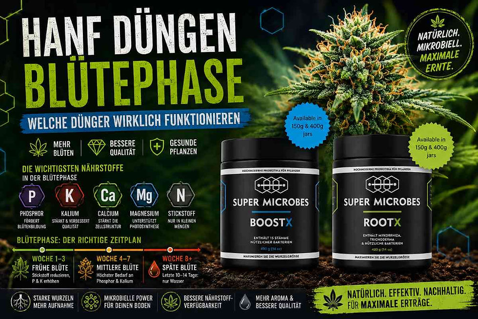 Hanf düngen Blütephase: Welche Dünger wirklich funktionieren