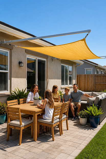Easy to install Lightweight Aluminium DIY Patio Shade