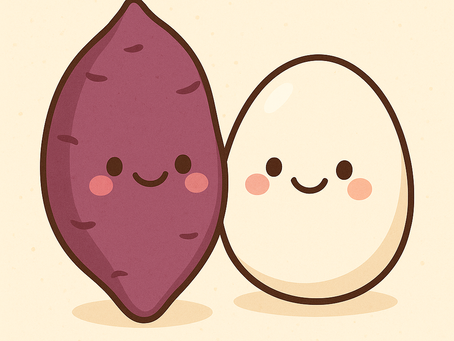 Sweet Eggs or Sweet Potato Pancakes?