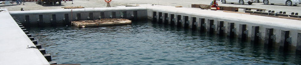 Mooring bollards installation