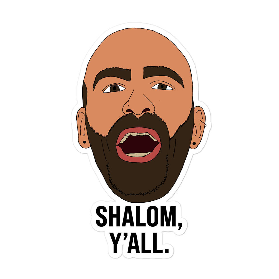Thumbnail: Shalom Y'all Orchestra Manager Jarrett Bubble-free stickers