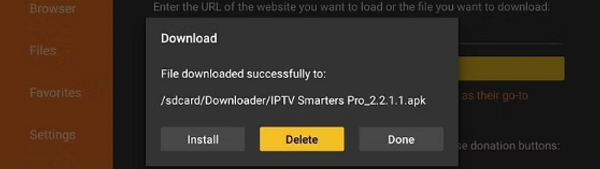 étape pour l'installation sur fire stick
