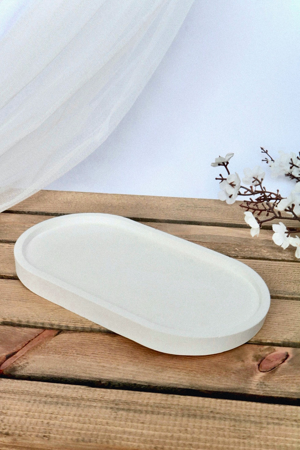 Thumbnail: Handmade Stone Dust Decorative Plate/Presentation Tray/Organizer
