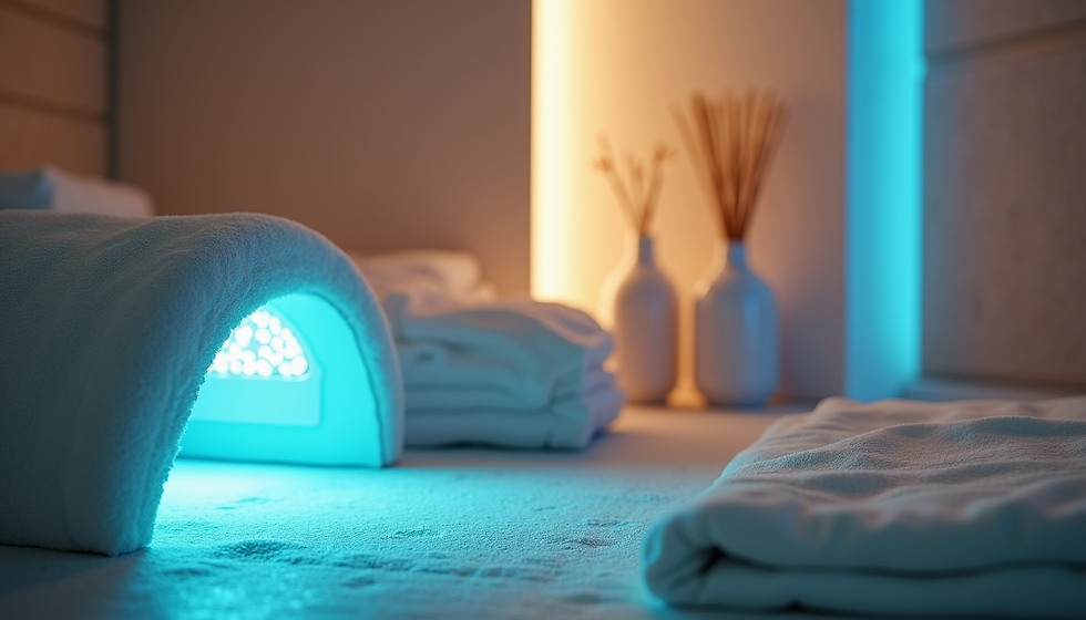 a led deice ready to be applied to patient in the treatment room att beauty quantum asthetics in high wycombe