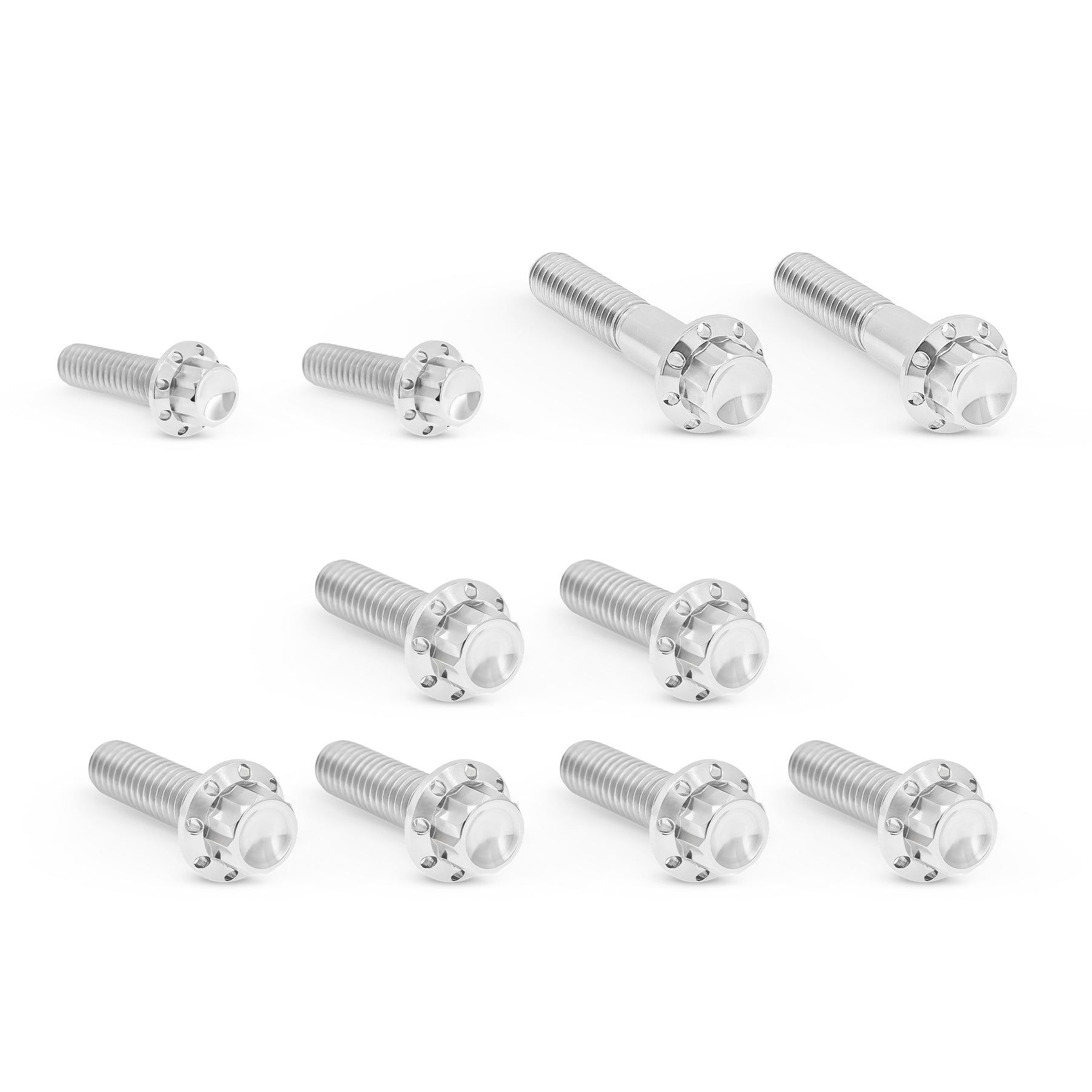 Transmission Side Cover & Trap Door Titanium 12-Point Bolt Kits