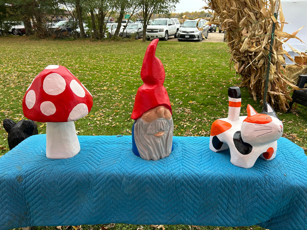 Cap Mushroom Short Gnome Calico Cat