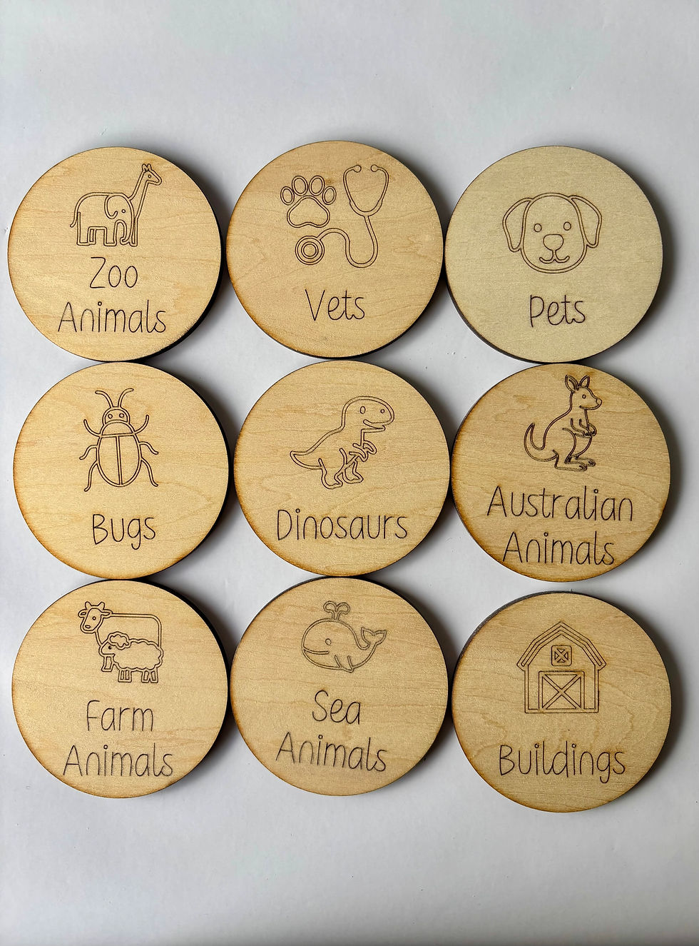 Thumbnail: Wooden Toy Storage Tags