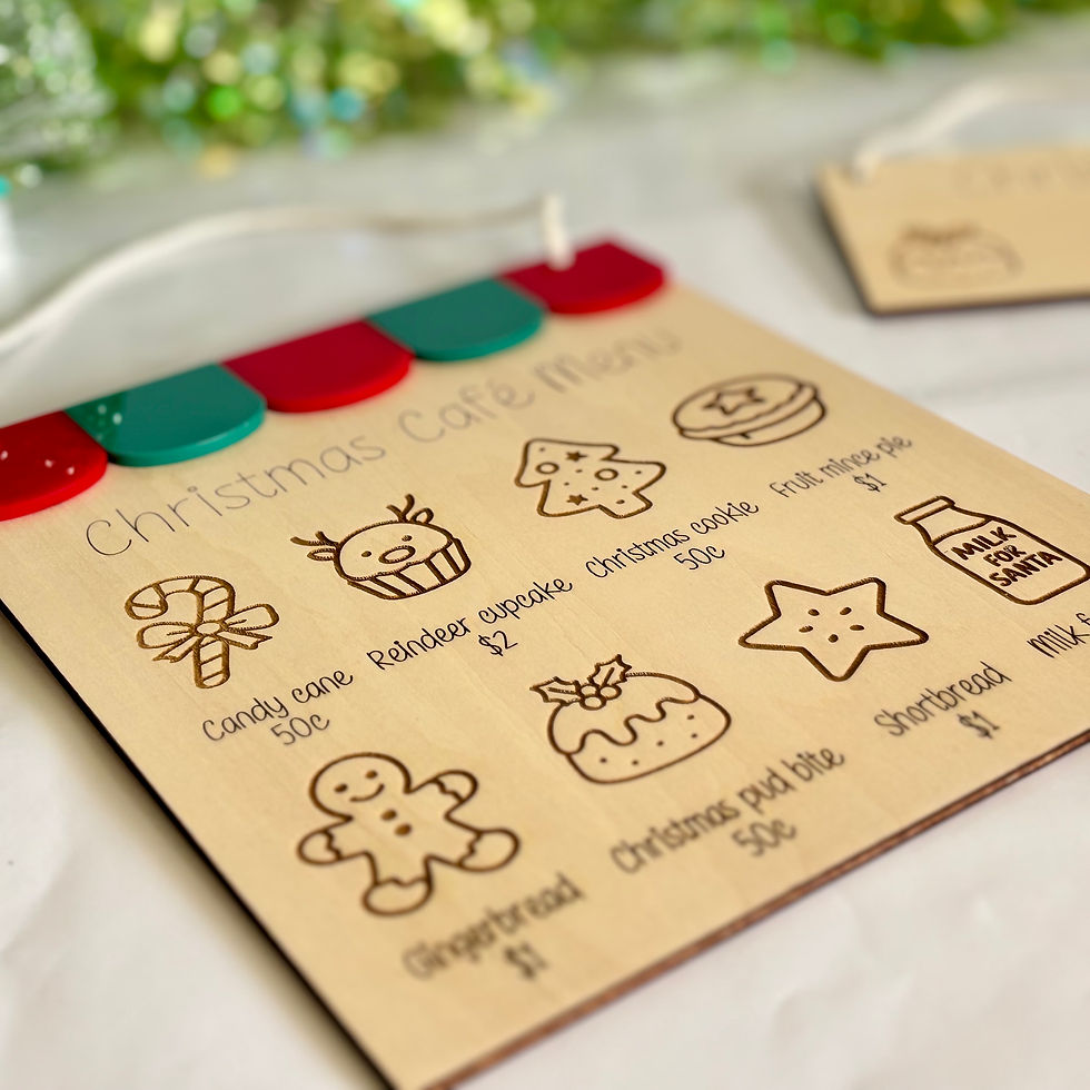 Thumbnail: Christmas Cafe Play Signs