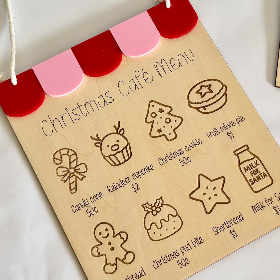 Thumbnail: Christmas Cafe Play Signs