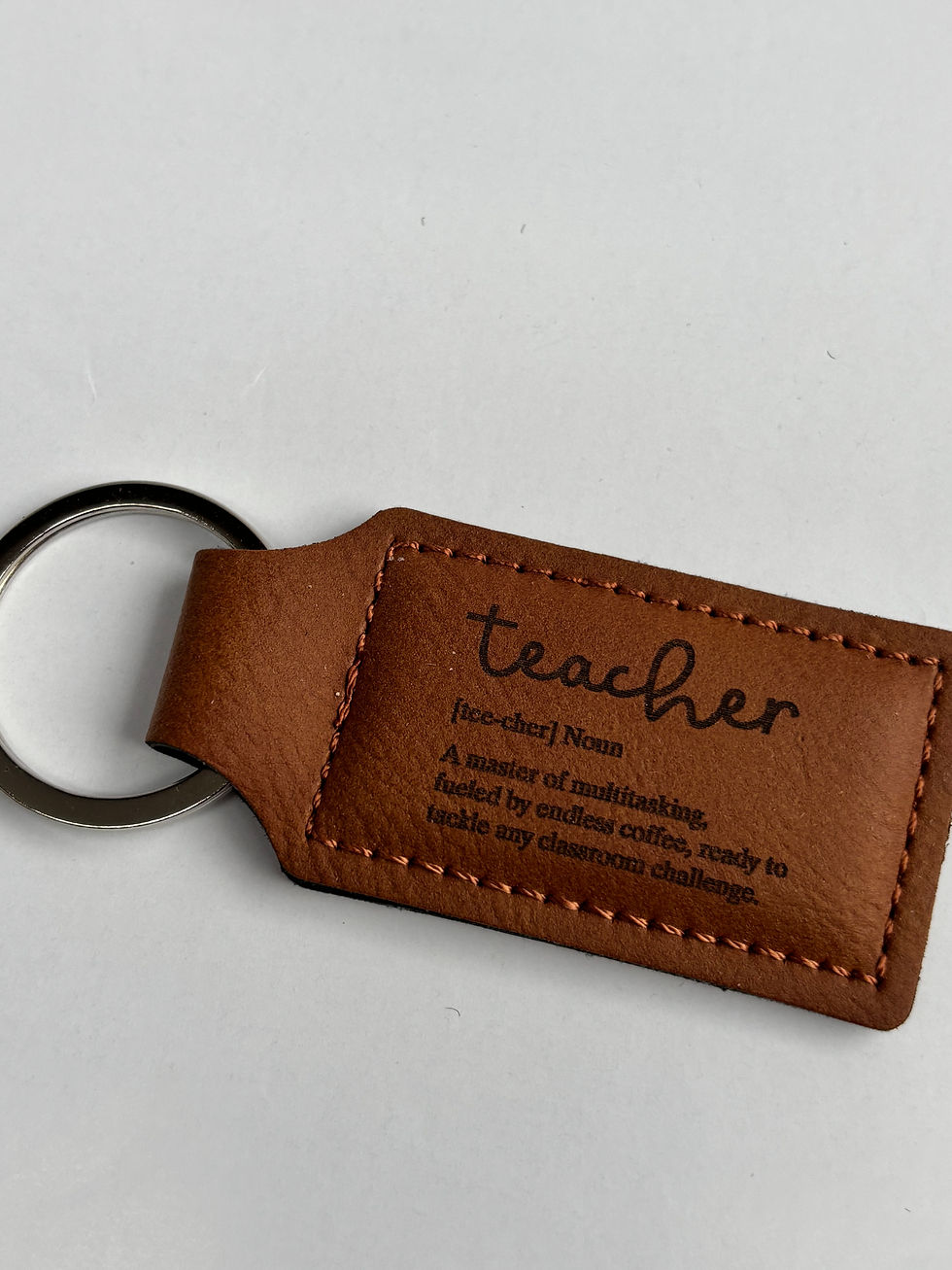 Thumbnail: Teacher and Educator Leatherette Keyring