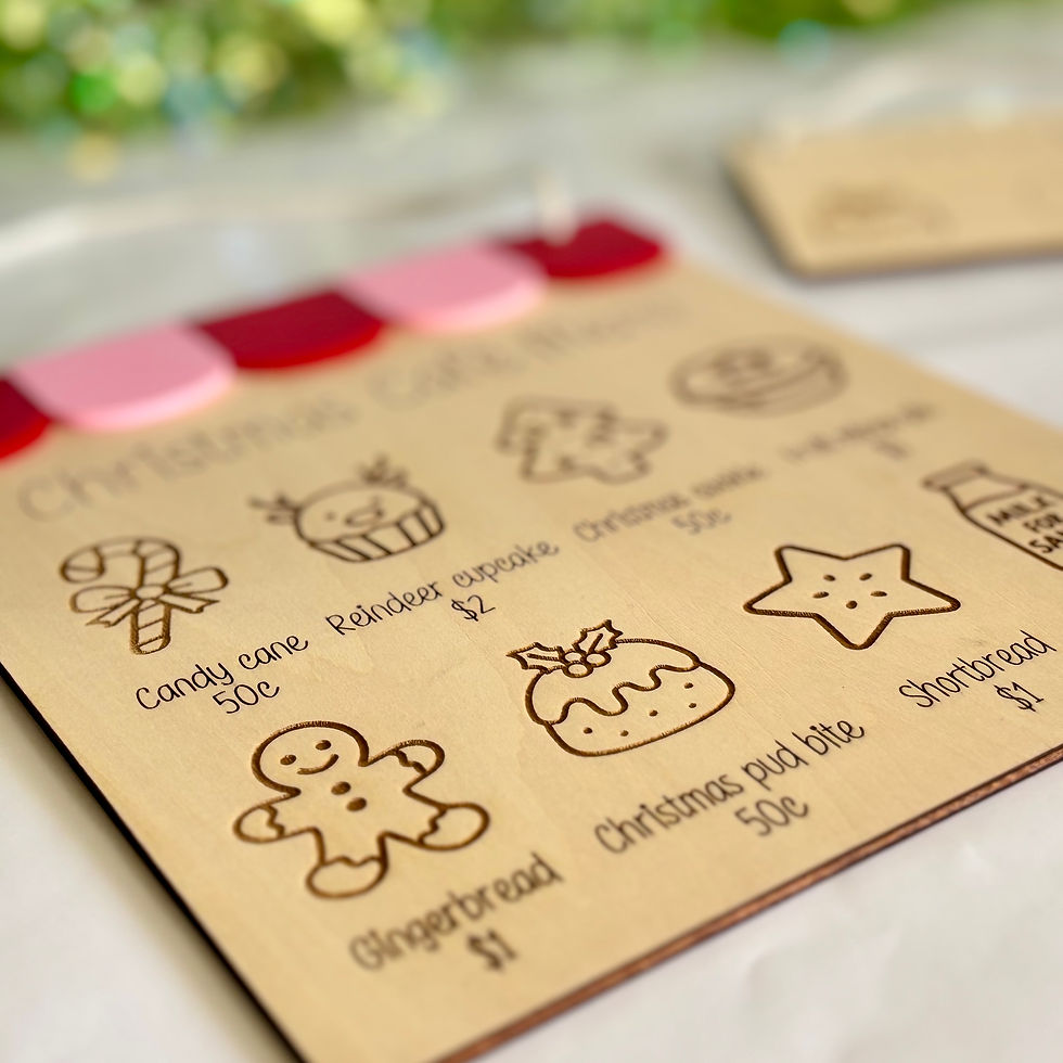 Thumbnail: Christmas Cafe Play Signs