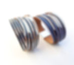 צמיד מגנט שחור כסף