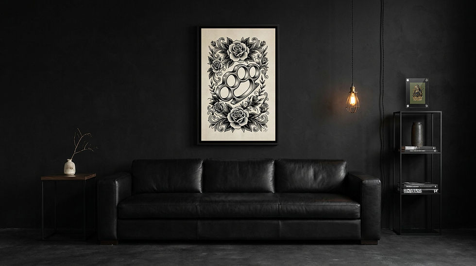 Knuckle Duster FFC dark black living room