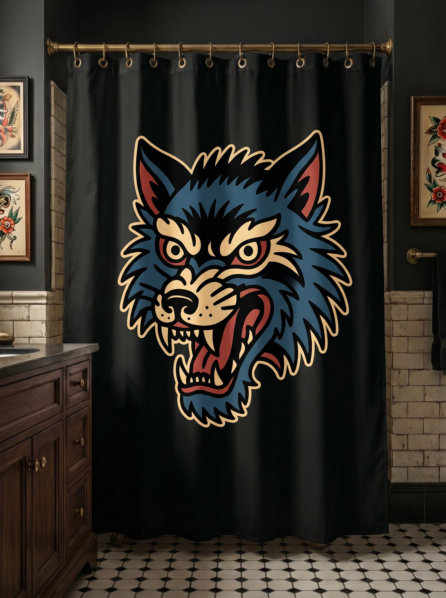 Wolfsbane Shower Drape