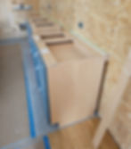 Finally: The first kitchen cabinets get installed in our kitchen renovation. So Exciting.