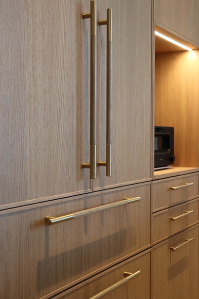 Integrated Refrigerator by Kitchen Design NYC