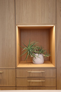 Open Niche in a contemporary Kitchen Renovation in New York