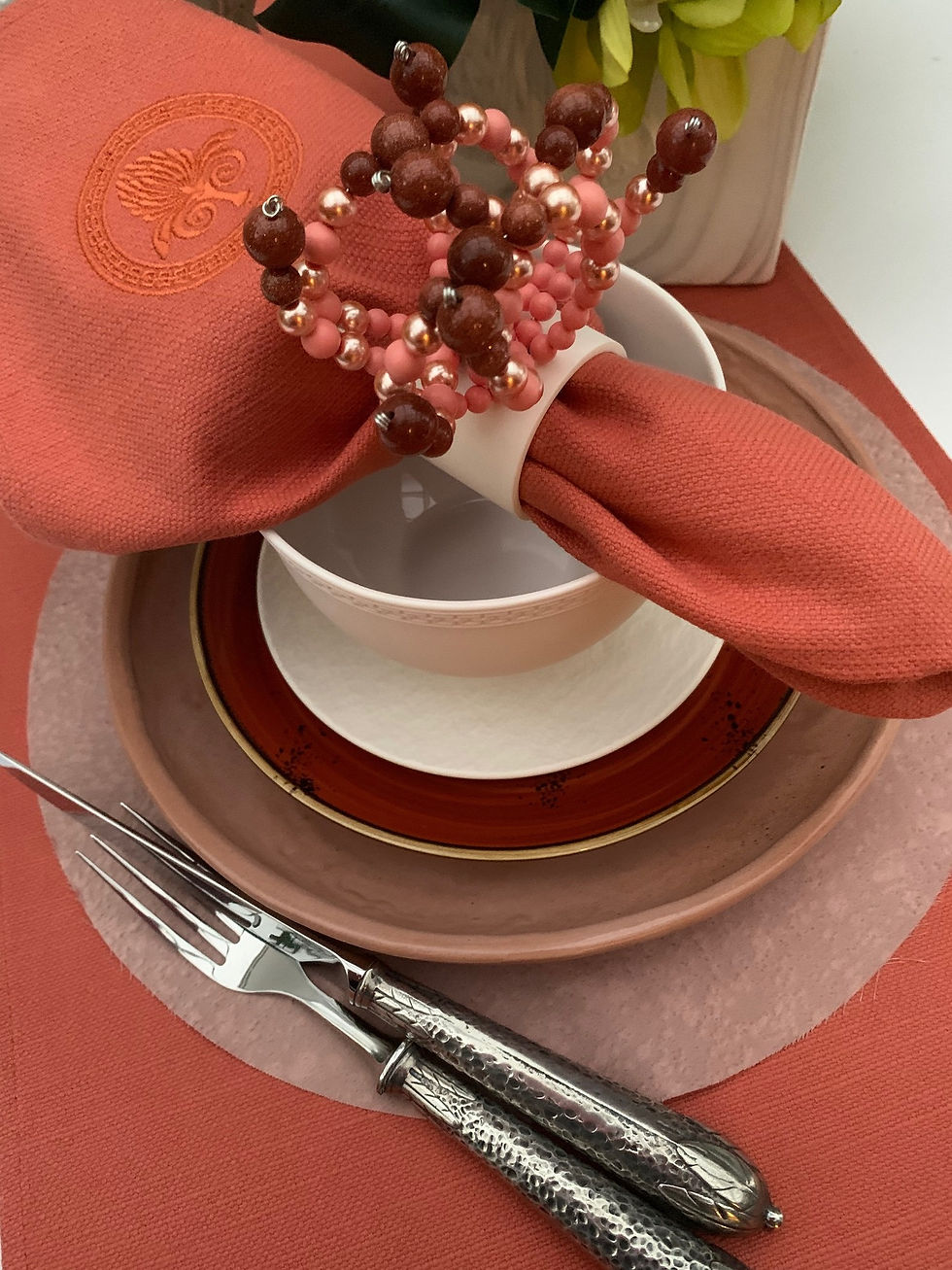 Thumbnail: Coral Linen Napkin