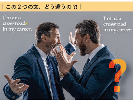 "I’m at a crossroads in my career." と "I’m at a crossroad in my career."