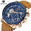 Miniatyrbild: Blue Genuine Leather Business Watches  for Men