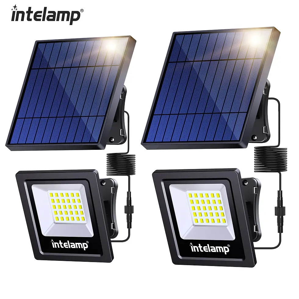 2 PCS Solar Lamp Outdoor Super Bright Wall Light