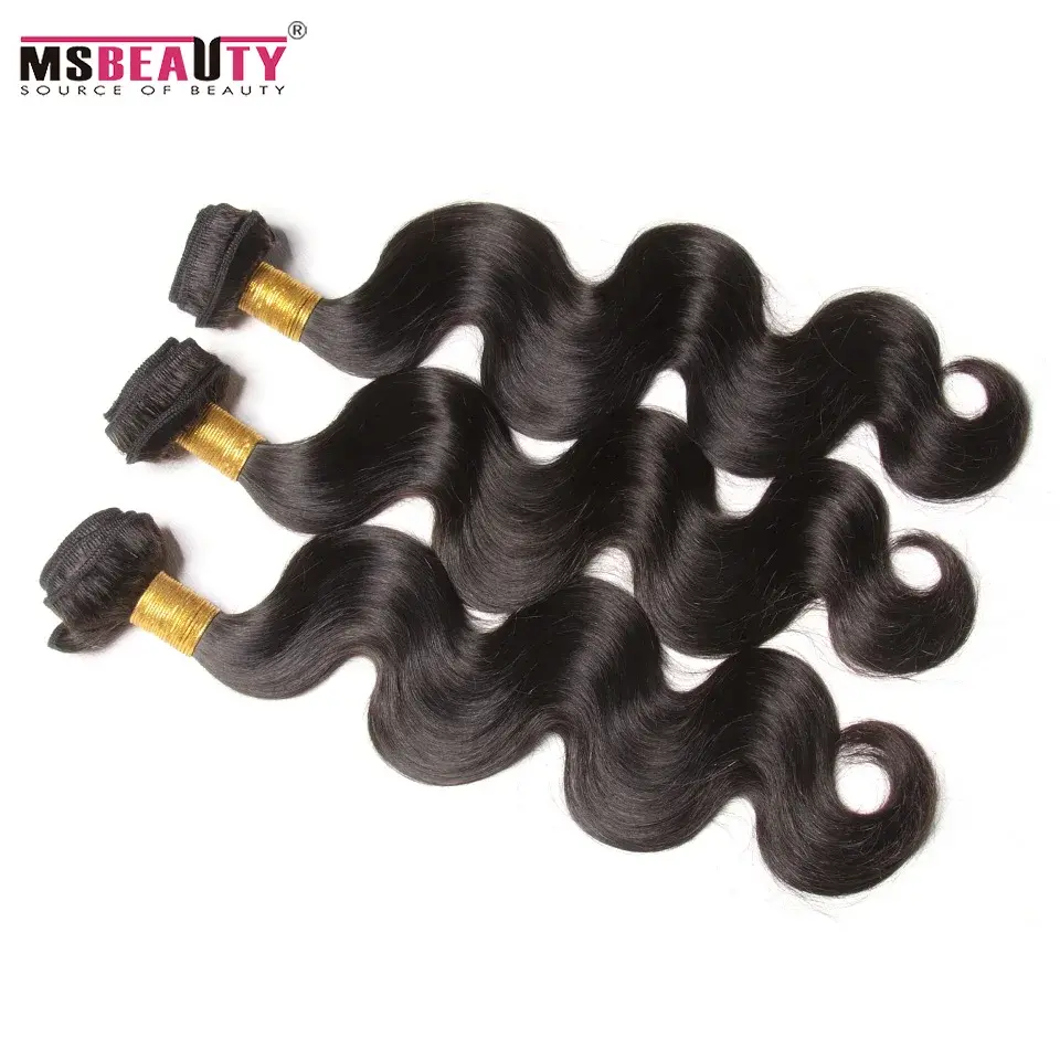 Thumbnail: Raw Virgin Indian Human Hair Bundles 40 42 Inch Long