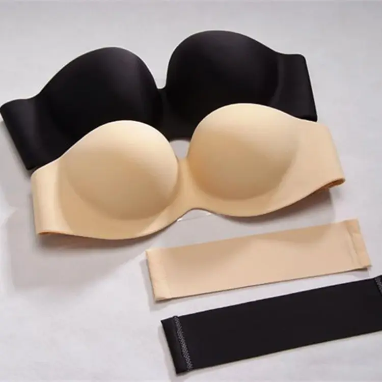 Thumbnail: Ladies Seamless Bra Clear Back  Standard Adults Plus Size 38
