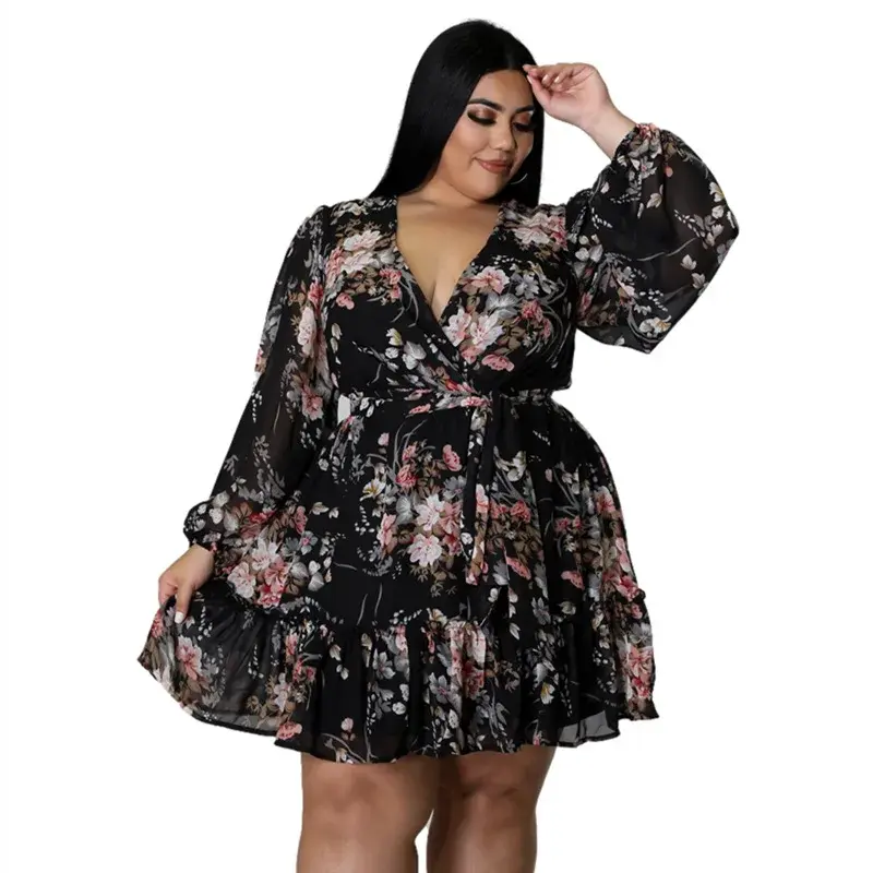 Pikkukuva: Women Plus Size Loose Printed  Dress