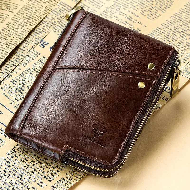 Thumbnail: Genuine Leather Men Chain Wallet