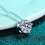 Thumbnail: Original Round Brilliant Cut Diamond Test Past Moissanite Pendant Necklace