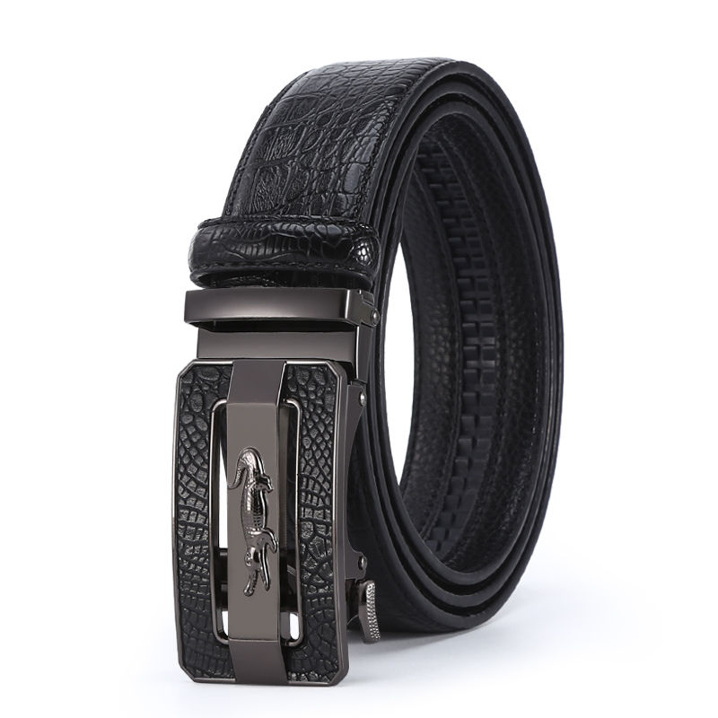 Thumbnail: Luxury Men Buckle Belt Genuine Cow Leather Belt for Men