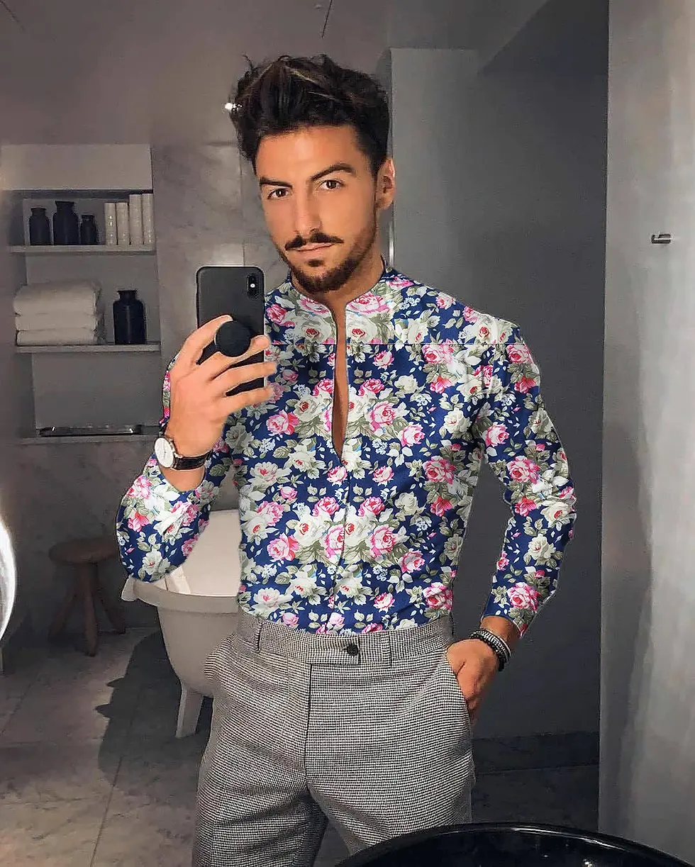 Thumbnail: Men's Clothing  Hawaiian Long Sleeve Shirts