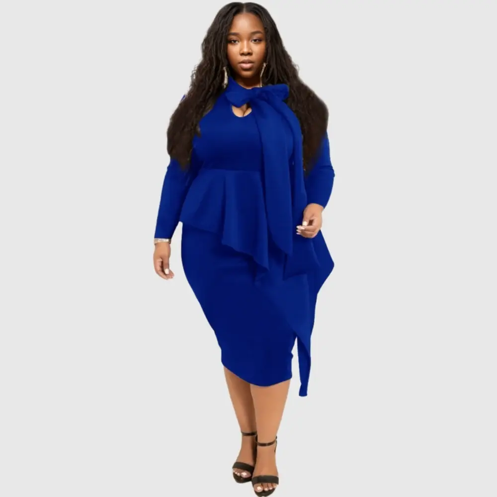 4 Colors Xxxxxl Plus Size Premium Dress