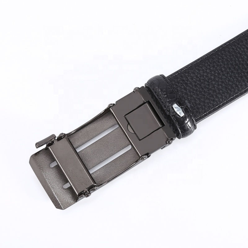 Thumbnail: Luxury Men Buckle Belt Genuine Cow Leather Belt for Men