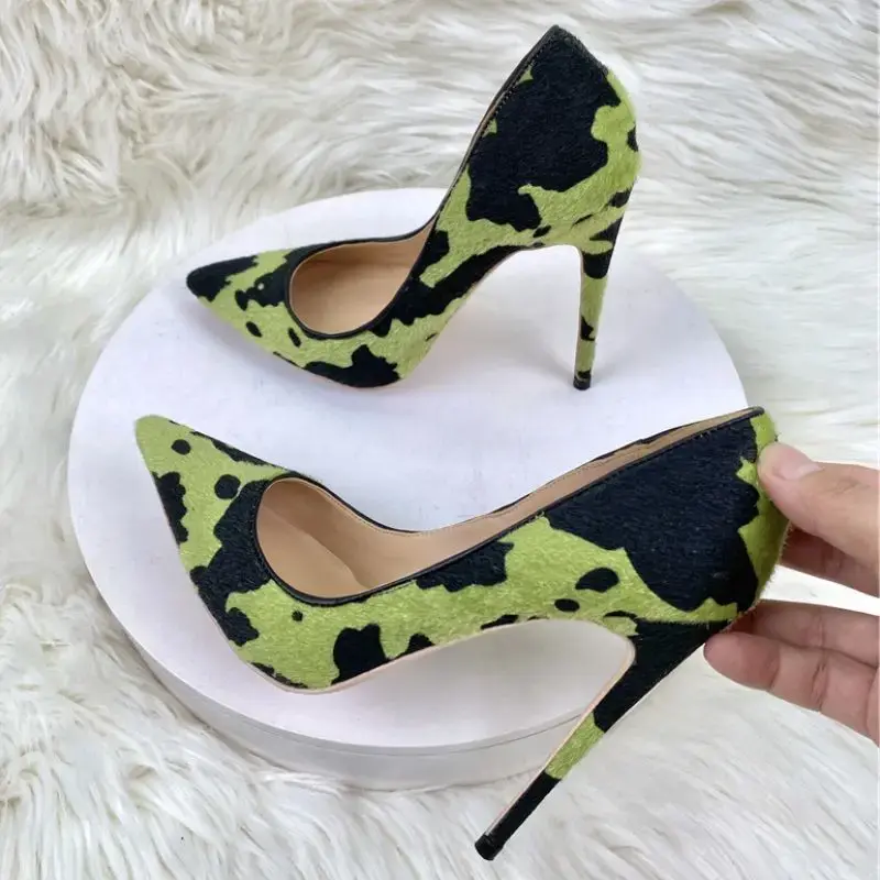 Thumbnail: 12cm/10cm/8cm  Plus Size Women's High Heels