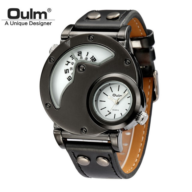 Thumbnail: Mens Quartz Watch Original PU Leather Band