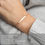 Thumbnail: Minimalist Personalized Customized Engraved  Bracelet