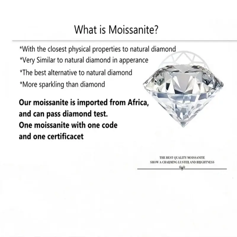 Thumbnail: Original 0.3 Carat Moissanite Wedding Ring