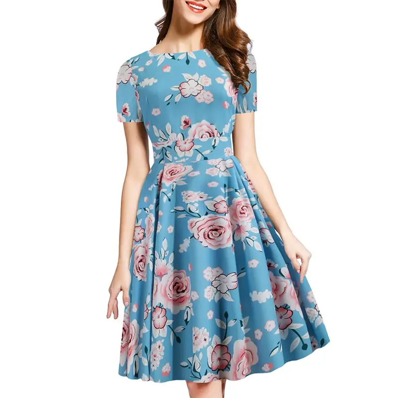 Thumbnail: Short Sleeve Floral  for Women