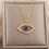 ภาพขนาดย่อ: Zircon Blue Evil Eye Necklace